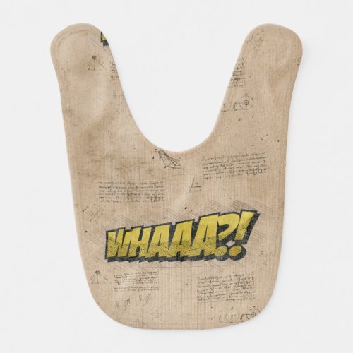 WHAAA Vintage Comic Book Steampunk Pop Art Baby Bib