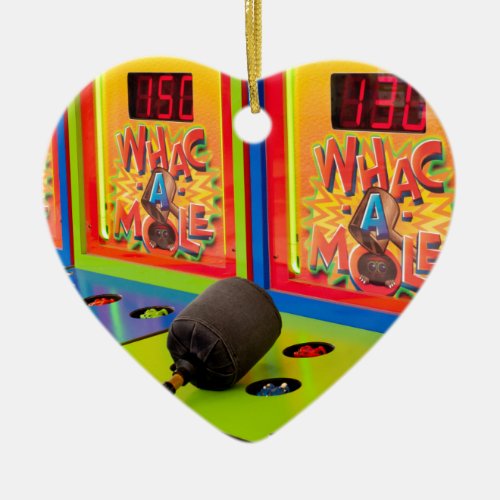 Whac A Mole Arcade Game Ceramic Ornament