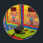 Whac A Mole Arcade Game Dartboard<br><div class="desc">The popular arcade or carnival game,  Whac A Mole is brightly colored with bold,  neon reds,  greens,  yellows and blues. A classic game for all children - regardless of age.  This fun,  classic game was invented in Japan in the 70's.  This dart board is fully customizable.</div>