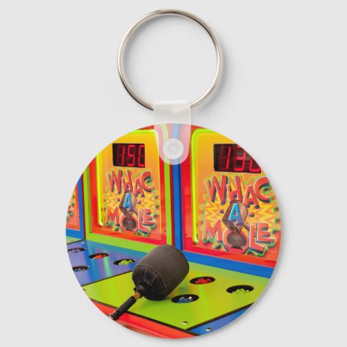 Whac A Mole Arcade Game Keychain