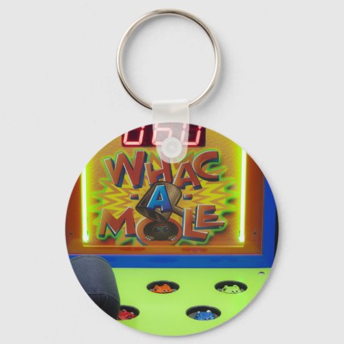 Whack a Mole Carnival Game Keychain