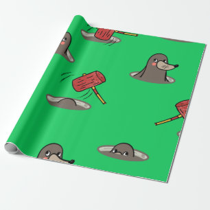 Whack-A-Mole Pattern Wrapping Paper