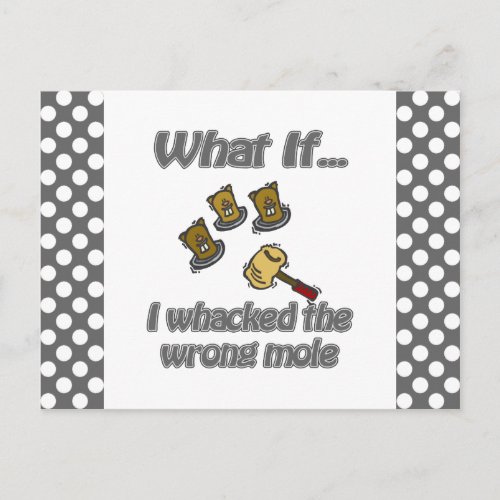 whack a mole postcard