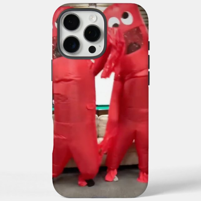 Whacky Inflatable Tube Guys Funny iPhone Case (Back)