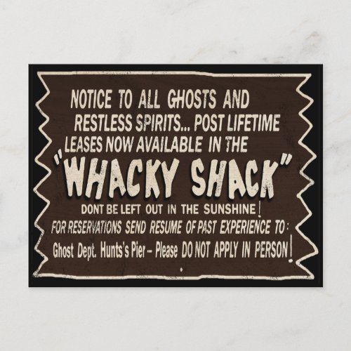 Whacky Shack Wildwood Postcard