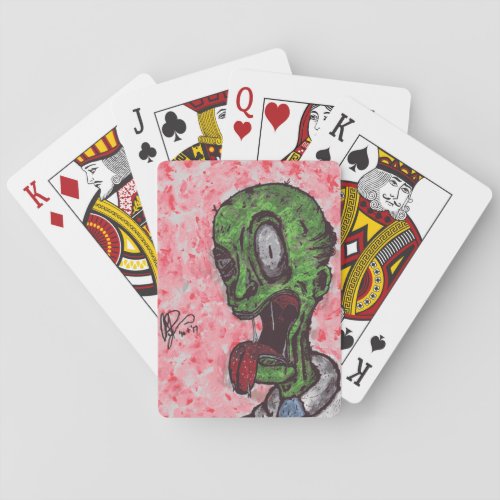 Whacky Zombie Classic Playing Cards