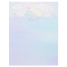 Whale - 8.5" x 11" Stationery Sheet