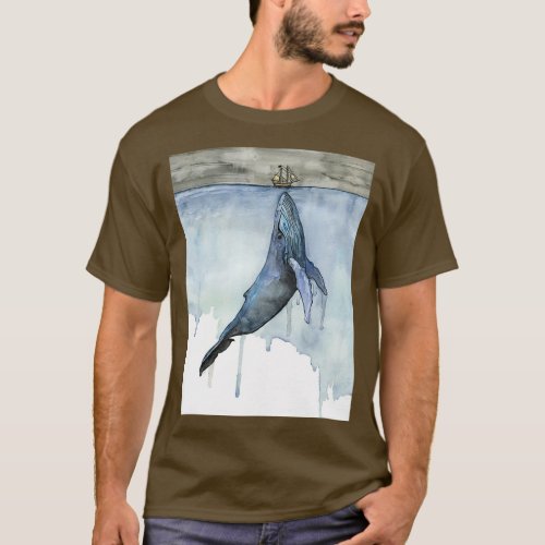 Whale and Boat Exhibition T_Shirt