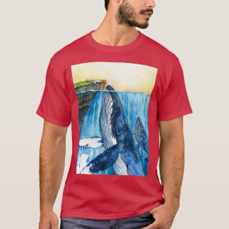 Whale and Girl Romances Exhibition T-Shirt