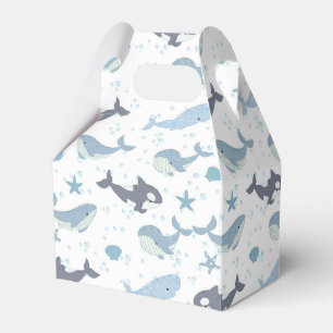 Whale and Killer whale Favor Boxes