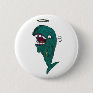 Whale angel Button