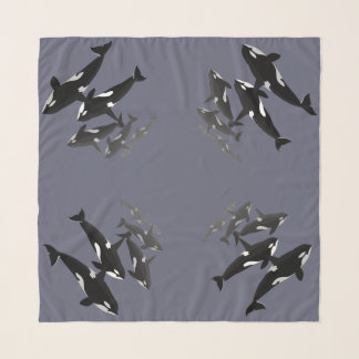 Whale Art Scarf Orca Whales Scarves & Gifts