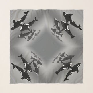 Whale Art Scarf Orca Whales Scarves & Gifts
