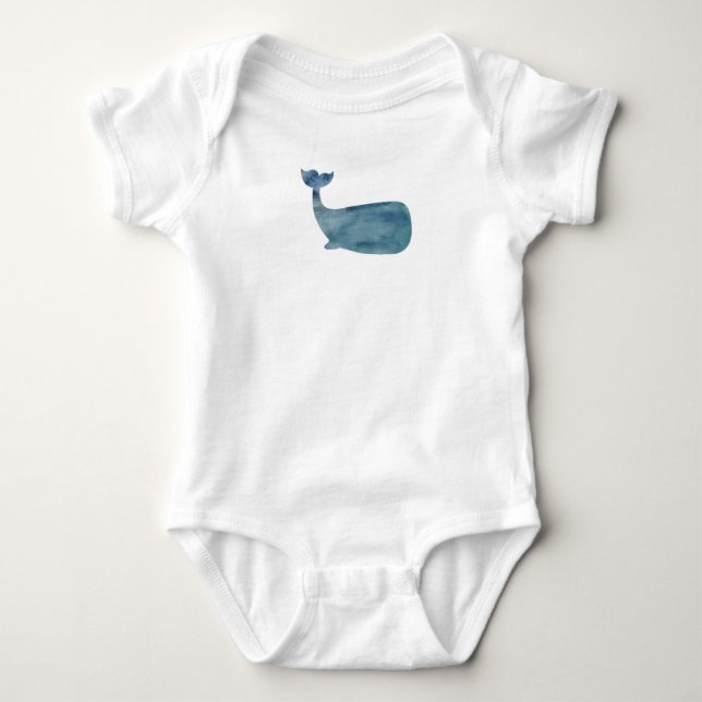 Whale Baby Bodysuit (Front)