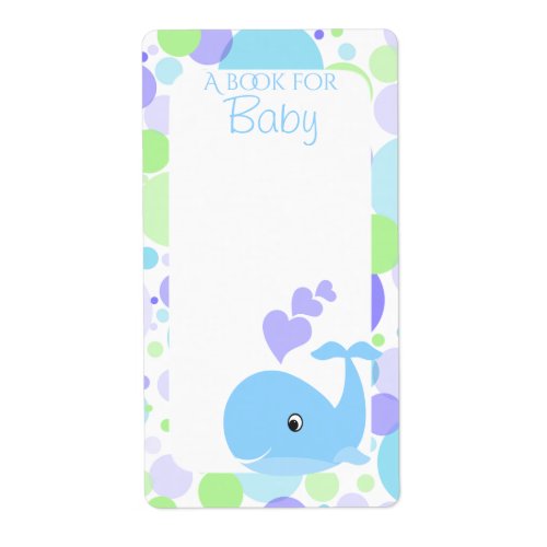 Whale Baby Book Tags