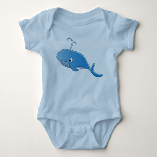 Whale - Baby Jersey Bodysuit