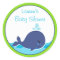 Whale Baby Shower Favor Stickers
