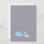 Whale Baby Shower Invitation (Back)