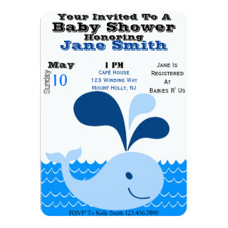 500+ Baby Whale Baby Shower Invitations, Baby Whale Baby Shower ...