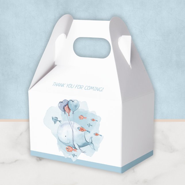 Whale Baby Shower Thank You Favor Boxes (Whale Baby Shower Thank You Favor Boxes
)
