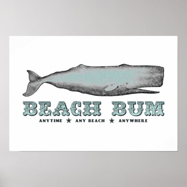 Whale Beach Bum Poster (Front)