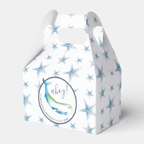Whale Birthday Party Favors Favor Boxes