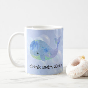 Whale Bubbles Swimming Mug