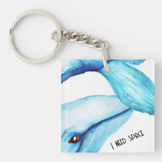 Whale Button Keychain