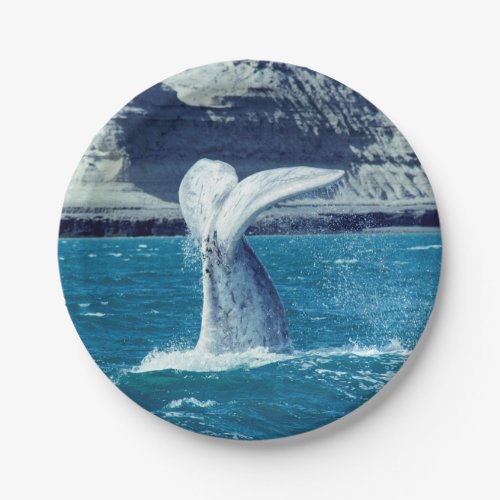 Whale calf tail _ Argentina Paper Plates