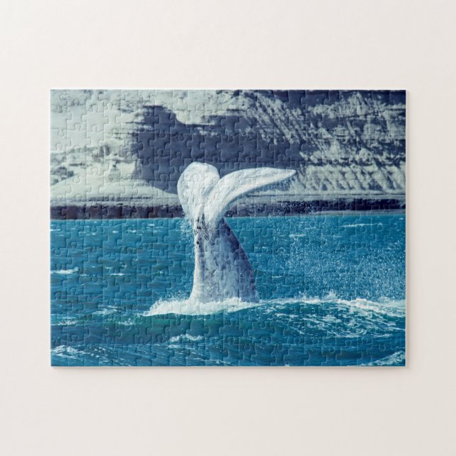 Whale calf tail jigsaw puzzle (Horizontal)