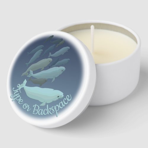 Whale Candles Personalized Beluga Whale Candle