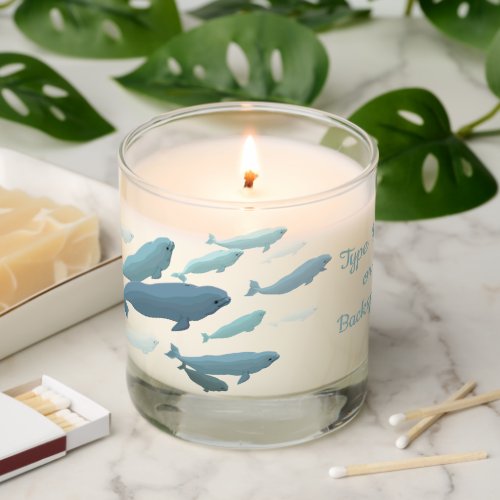 Whale Candles Personalized Beluga Whale Candle