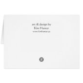 Whale Cards Personalized Beluga Whale Art Cards (Back Horizontal)