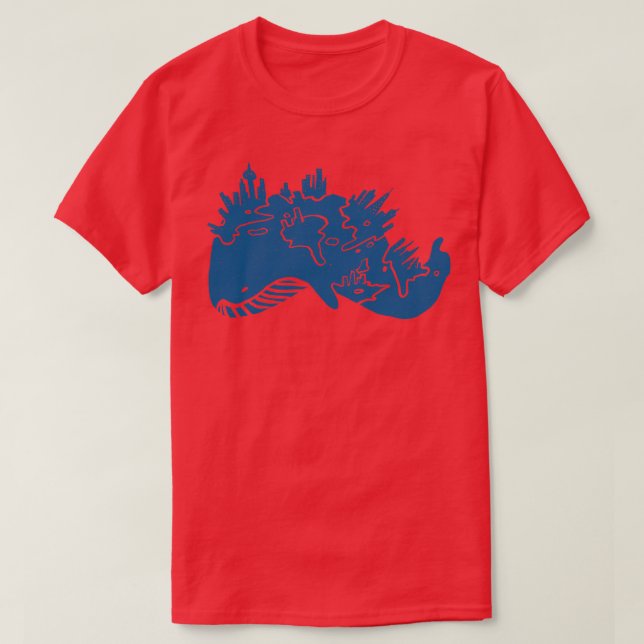whale city T-Shirt (Design Front)