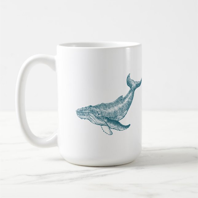 whale coffee mug (Left)