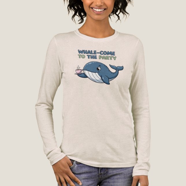 Whale-Come to the Party Tri-Blend Shirt (Front)