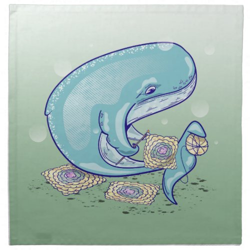 Whale Crocheting Cloth Napkin