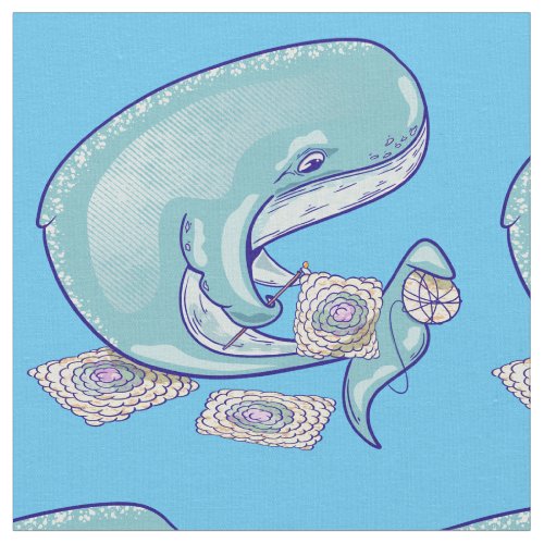 Whale Crocheting Fabric