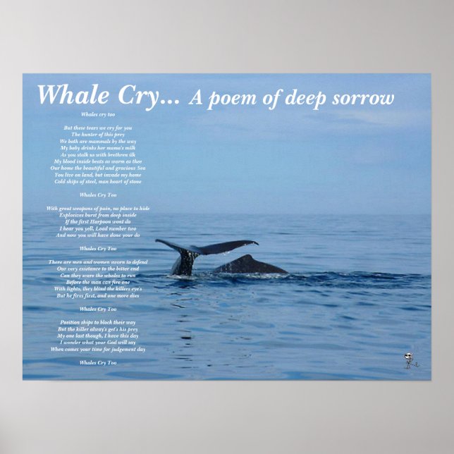 Whale cry...A poem of deep sorrow Poster (Front)