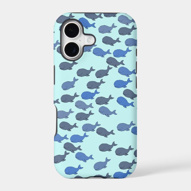 Whale cute pattern Case-Mate iPhone case (Back)