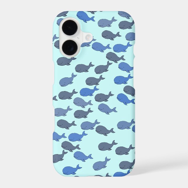 Whale cute pattern iphone case (Back)