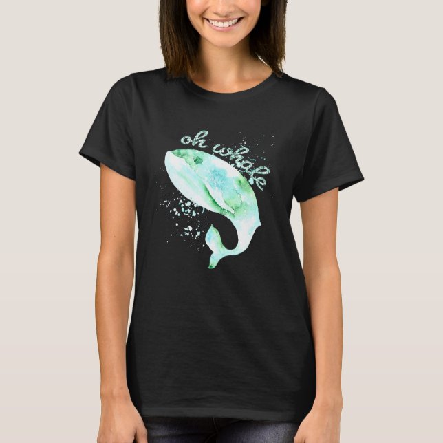 Whale Cute Whale Ladies T-Shirt (Front)