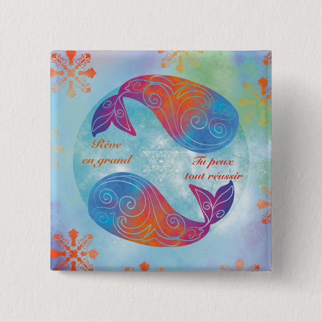 Whale dream button (Front)