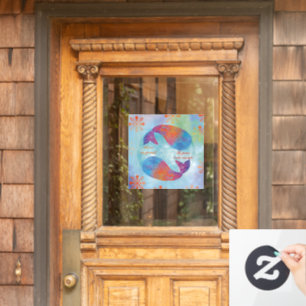 Whale dream window cling