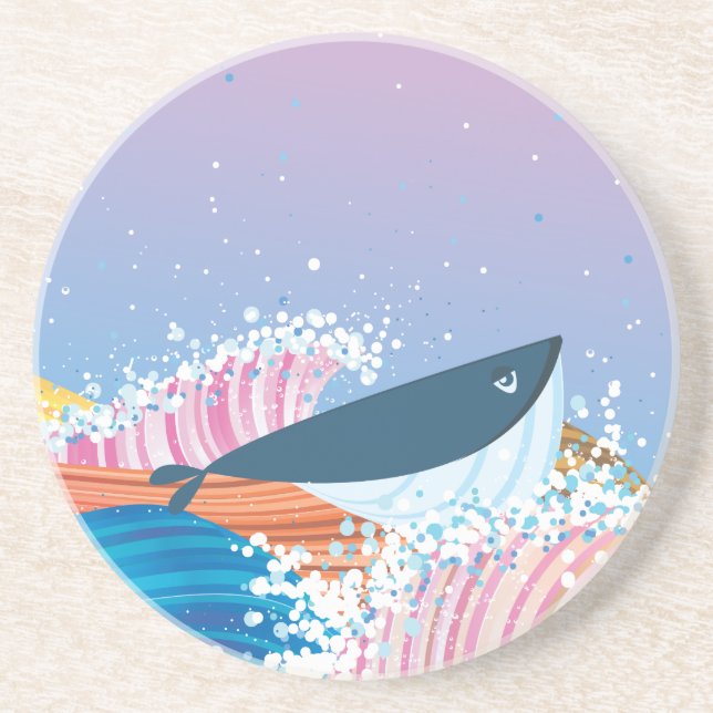Whale Drink Coaster (Front)