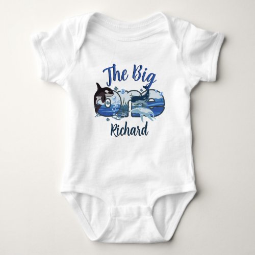 Whale First birthday The Big One toddler tshirts