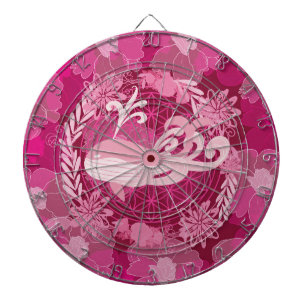 Whale flower of life dart board