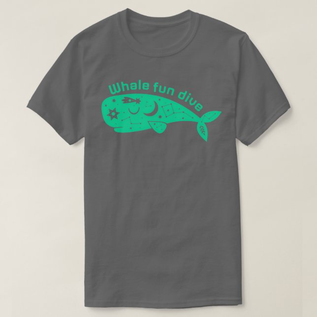 Whale fun dive No8 T-Shirt (Design Front)