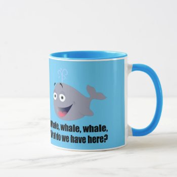 Whale  Funny Pun Mug by AardvarkApparel at Zazzle