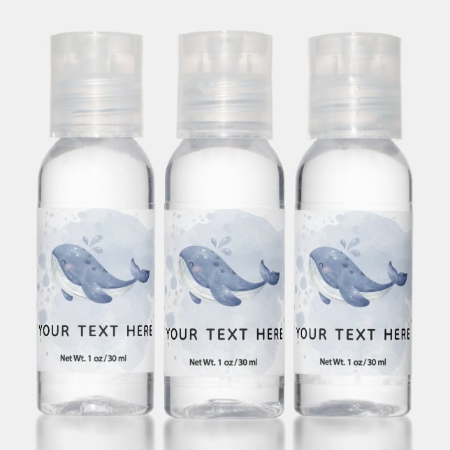 Whale Hand Sanitizer Bottle (Set)